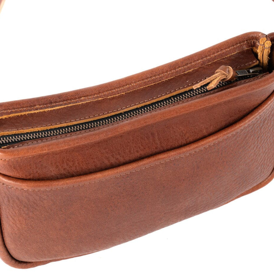 RENNIE LEATHER SHOULDER BAG - GRASS GREEN