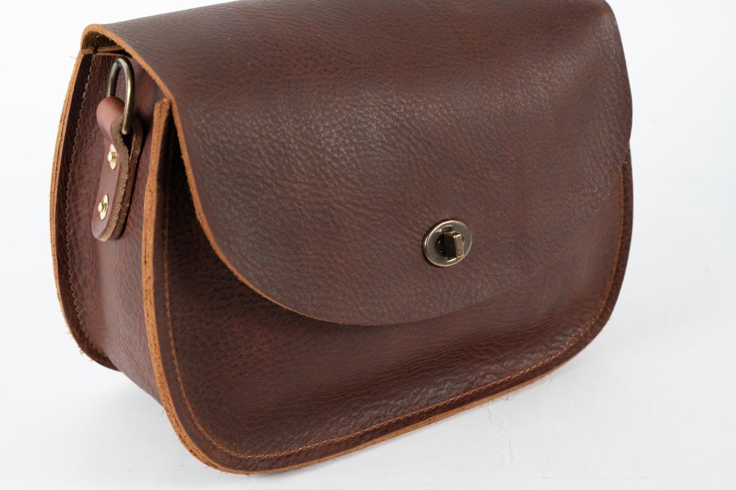 VIVIAN SATCHEL LEATHER CROSSBODY - SAGE GREEN BISON