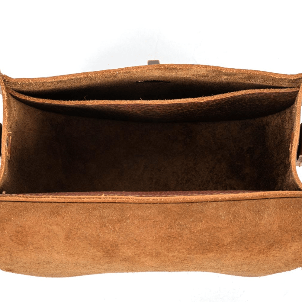 VIVIAN SATCHEL LEATHER CROSSBODY - PINE GREEN BISON