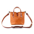 AVERY LEATHER TOTE BAG - MINI CROSSBODY - HONEY - IN STOCK