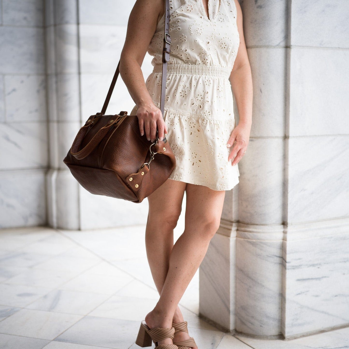 ELEANOR LEATHER HANDBAG