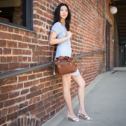 ELEANOR LEATHER HANDBAG - SMALL