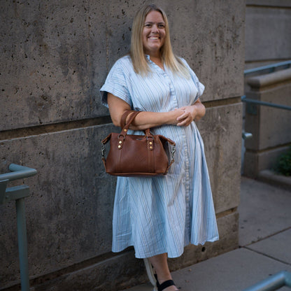ELEANOR LEATHER HANDBAG - SMALL