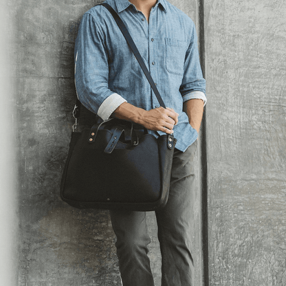 BUCHANAN LEATHER TOTE BAG AND BRIEFCASE