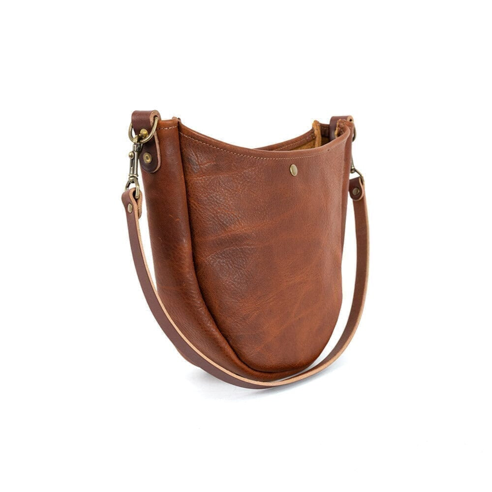 CELESTE LEATHER HOBO BAG - BERMUDA