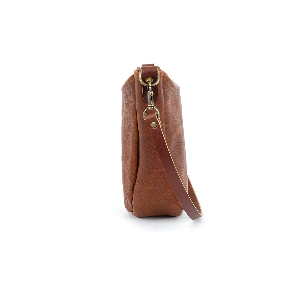 CELESTE LEATHER HOBO BAG - BERMUDA