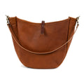 CELESTE LEATHER HOBO BAG - LARGE - OLIVE