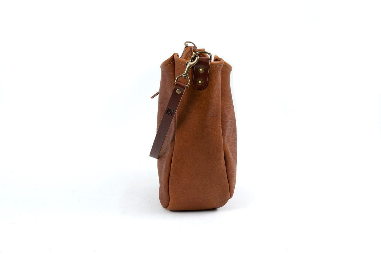 CELESTE LEATHER HOBO BAG - MEDIUM - CHERRY BISON