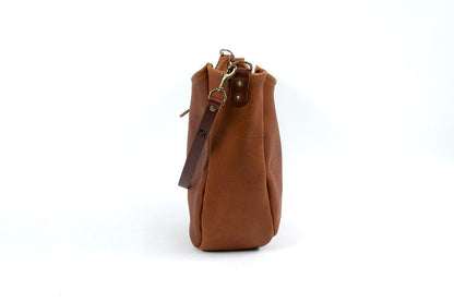 CELESTE LEATHER HOBO BAG - LARGE - NAVY