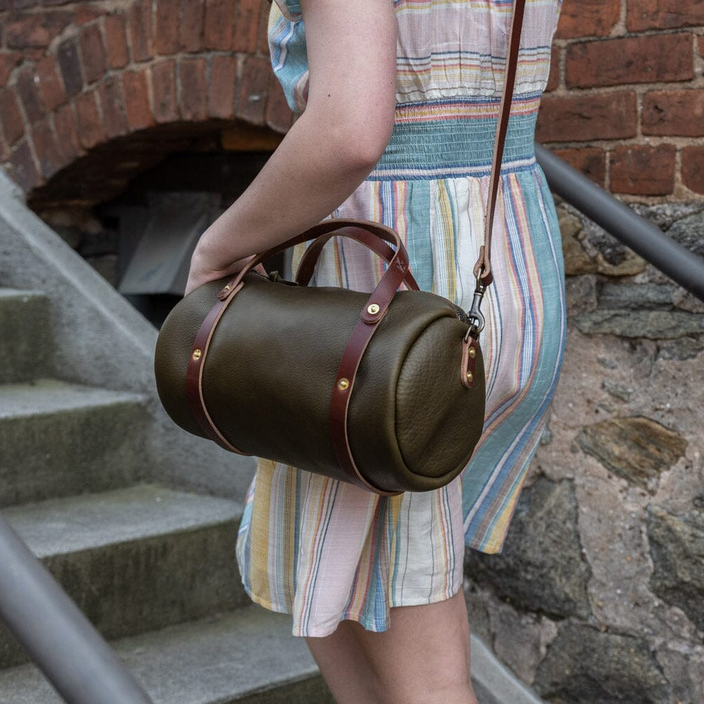 JANE LEATHER CROSSBODY - OLIVE