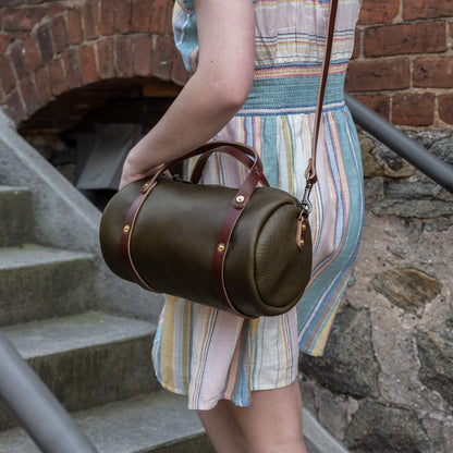 JANE LEATHER CROSSBODY - OLIVE