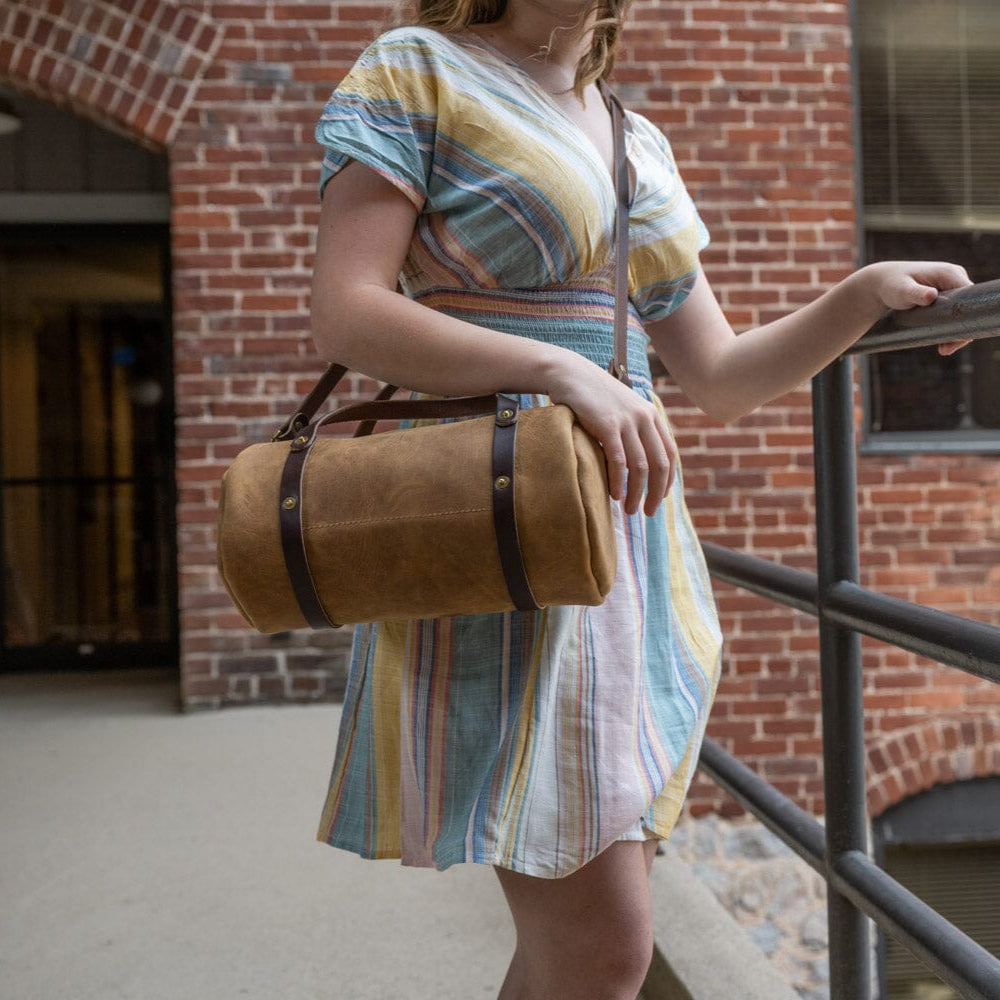 JANE LEATHER CROSSBODY - TOBACCO