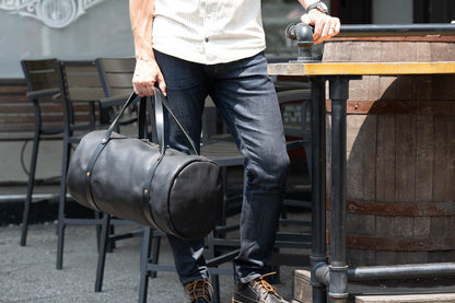 WILLIAM LEATHER WEEKENDER DUFFLE BAG - IN STOCK
