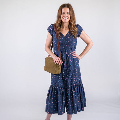 SARAH LEATHER CROSSBODY - PISTACHIO SUEDE