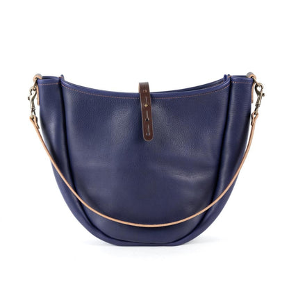 CELESTE LEATHER HOBO BAG - MEDIUM - VIOLET