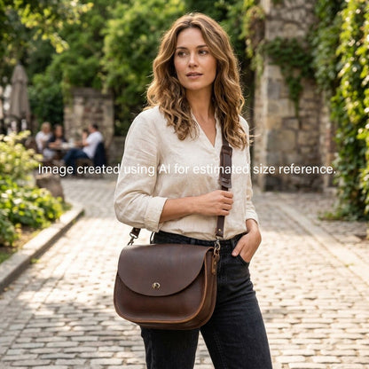 VIVIAN SATCHEL LEATHER CROSSBODY - LARGE - PRE ORDER - FINAL SALE