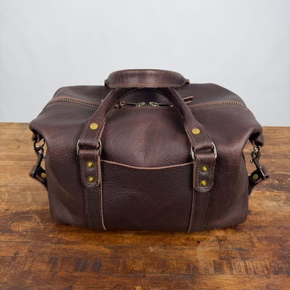 ELEANOR LEATHER HANDBAG - MOCHA - IN STOCK