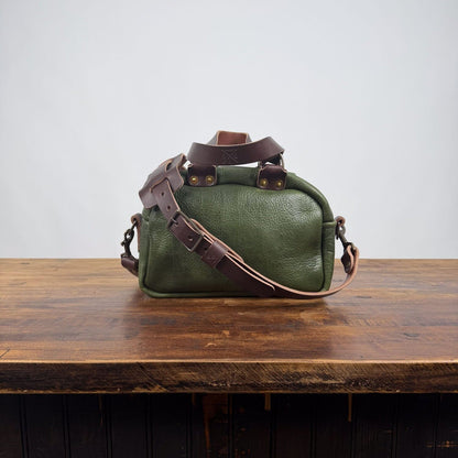 HOFFMAN LEATHER CROSSBODY BAG - MINI - JADE BISON - IN STOCK