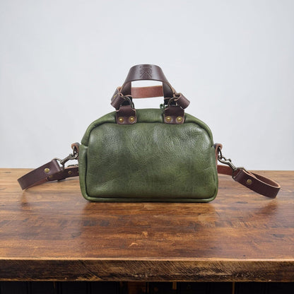 HOFFMAN LEATHER CROSSBODY BAG - MINI - JADE BISON - IN STOCK