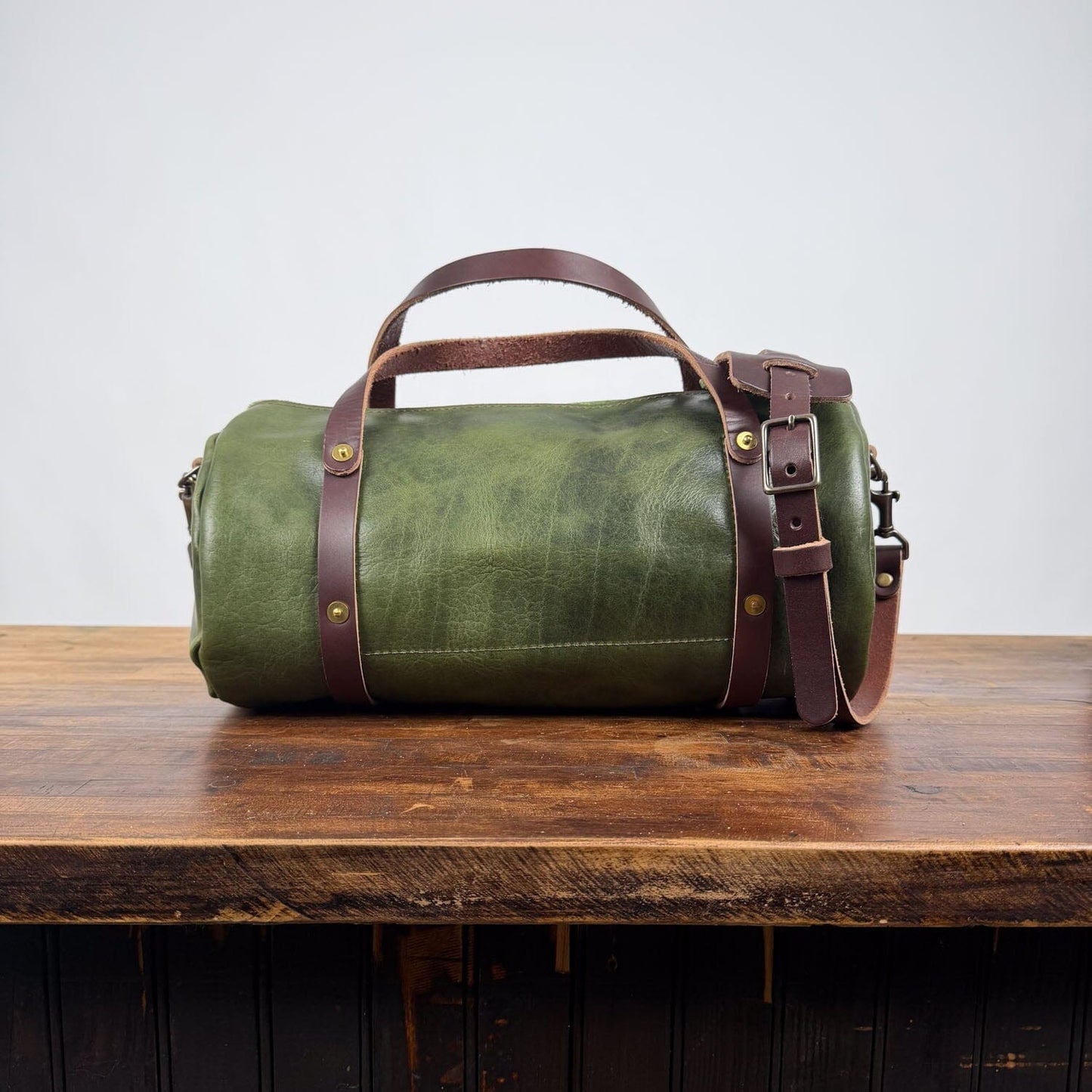 JANE LEATHER CROSSBODY - LARGE - JADE BISON - IN STOCK