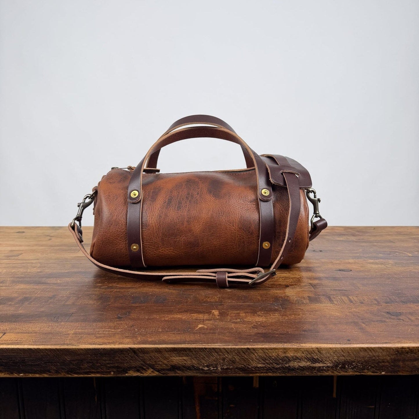 JANE LEATHER CROSSBODY - HICKORY BISON - IN STOCK