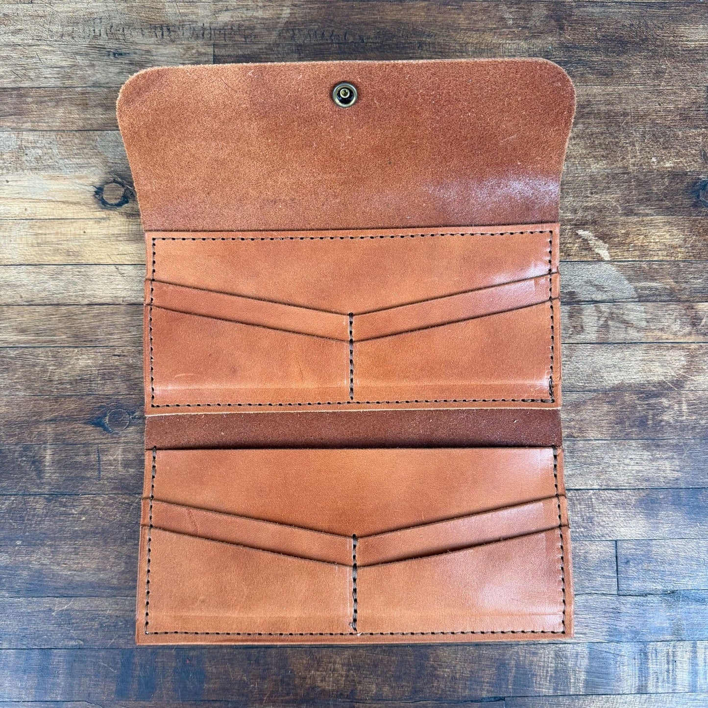 MARIE LEATHER WALLET - CARAMEL - IN STOCK