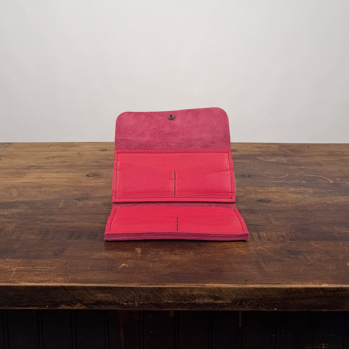 MARIE LEATHER WALLET - PINK - IN STOCK