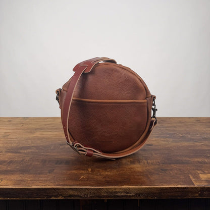 MAPLE CIRCLE CROSSBODY BAG - LARGE - SADDLE - FIRST BAG MADE - IN STOCK