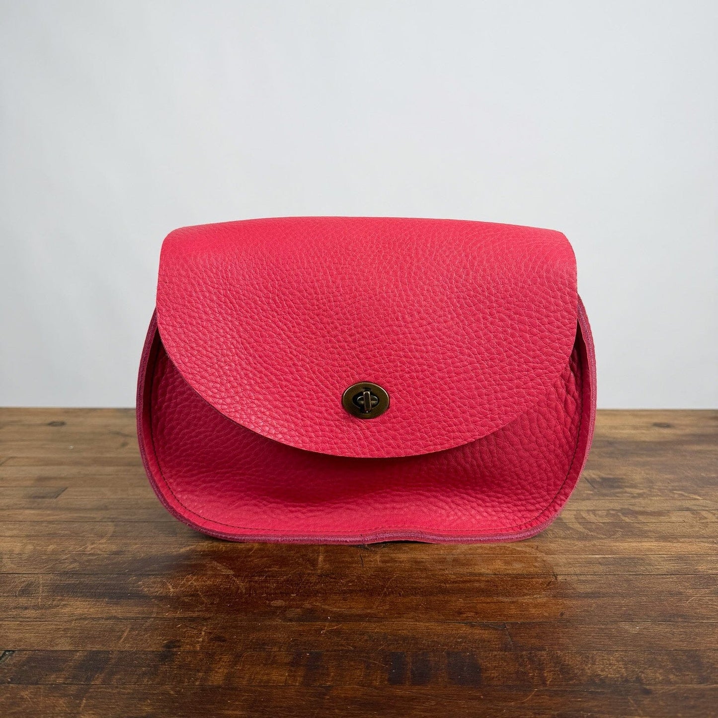 VIVIAN SATCHEL LEATHER CROSSBODY - PINK - NEARLY PERFECT - IN STOCK