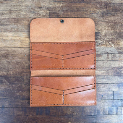 MARIE LEATHER WALLET -  CARAMEL - NEARLY PERFECT - IN STOCK