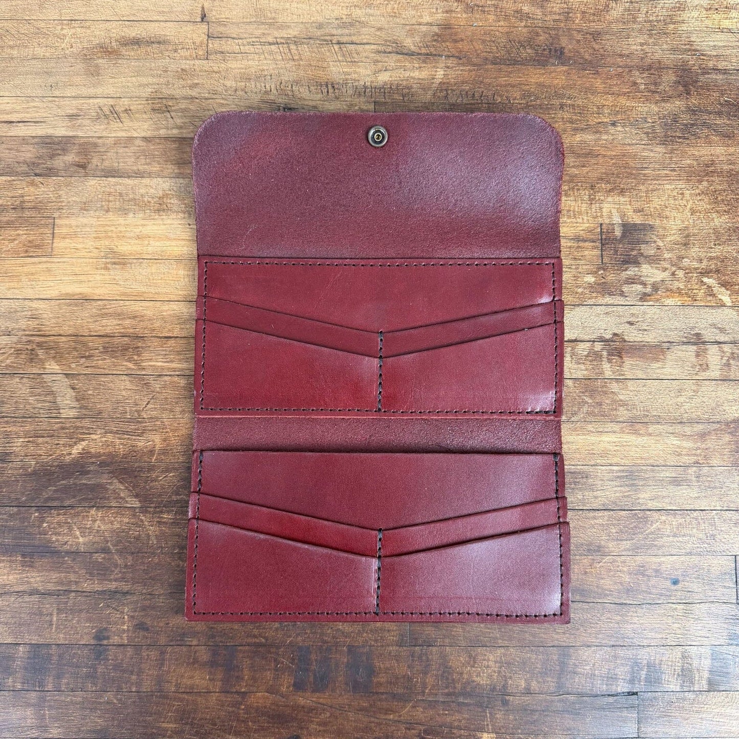 MARIE LEATHER WALLET - OXBLOOD - NEARLY PERFECT - IN STOCK