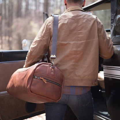 EXPEDITION LEATHER WEEKENDER DUFFLE BAG