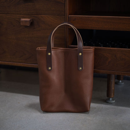 LEATHER 2 BOTTLE WINE CARRIER TOTE