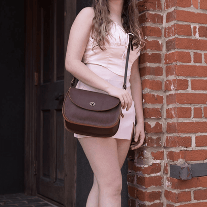 VIVIAN SATCHEL LEATHER CROSSBODY DELUXE - SMOKEY BLUE