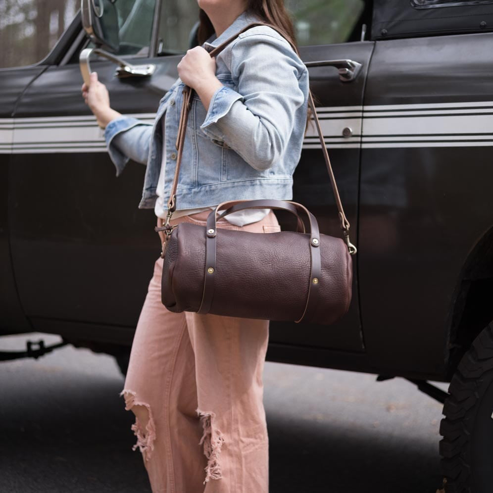 JANE LEATHER CROSSBODY - LARGE - MOCHA