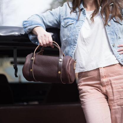 JANE LEATHER CROSSBODY - SMALL - MOCHA