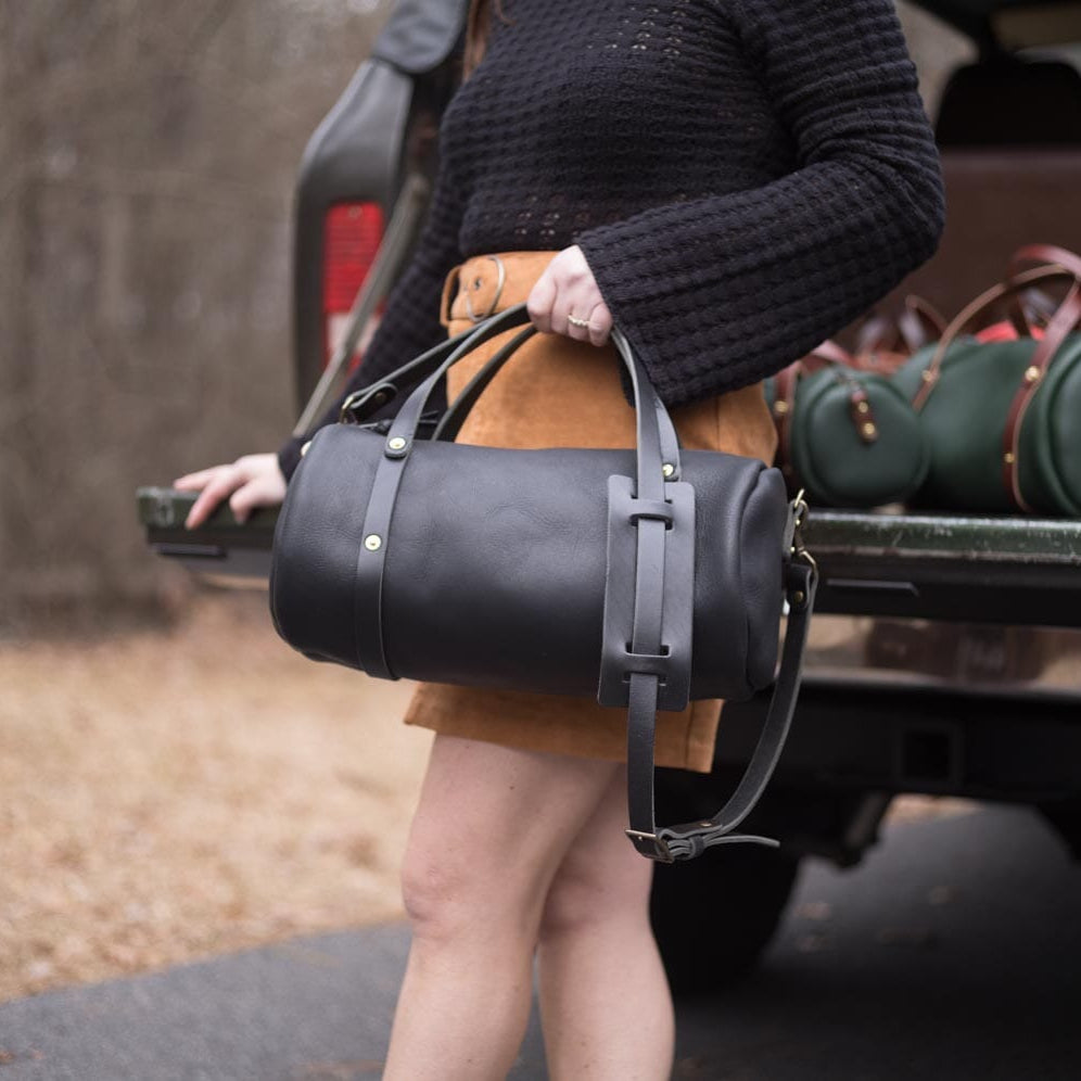 JANE LEATHER CROSSBODY - LARGE - BLACK