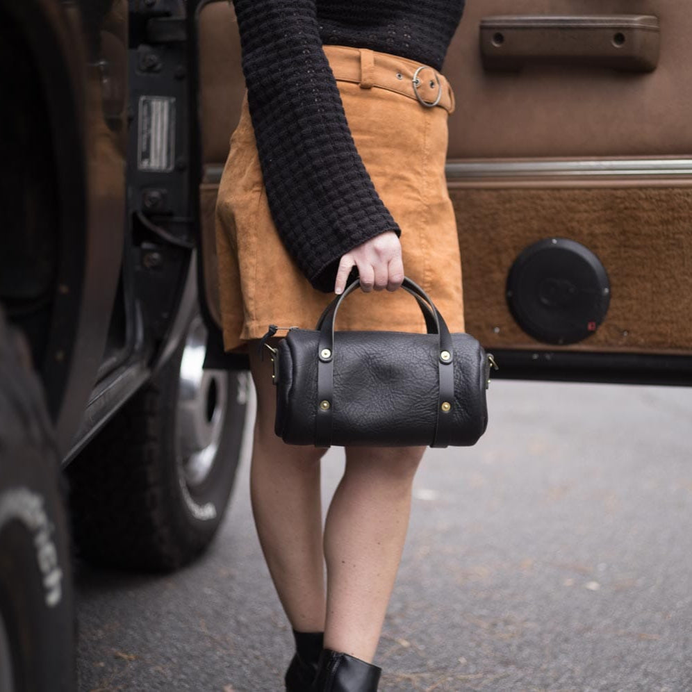JANE LEATHER CROSSBODY - SMALL - BLACK