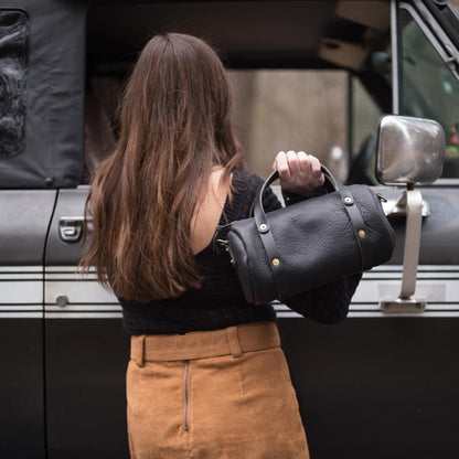 JANE LEATHER CROSSBODY - SMALL - BLACK