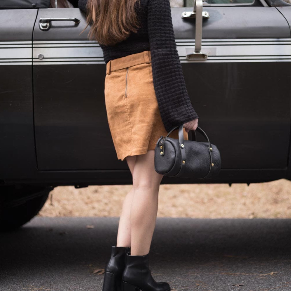 JANE LEATHER CROSSBODY - SMALL - BLACK