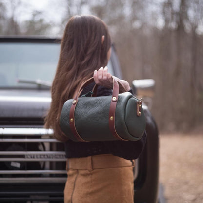 JANE LEATHER CROSSBODY - SMALL - FOREST GREEN