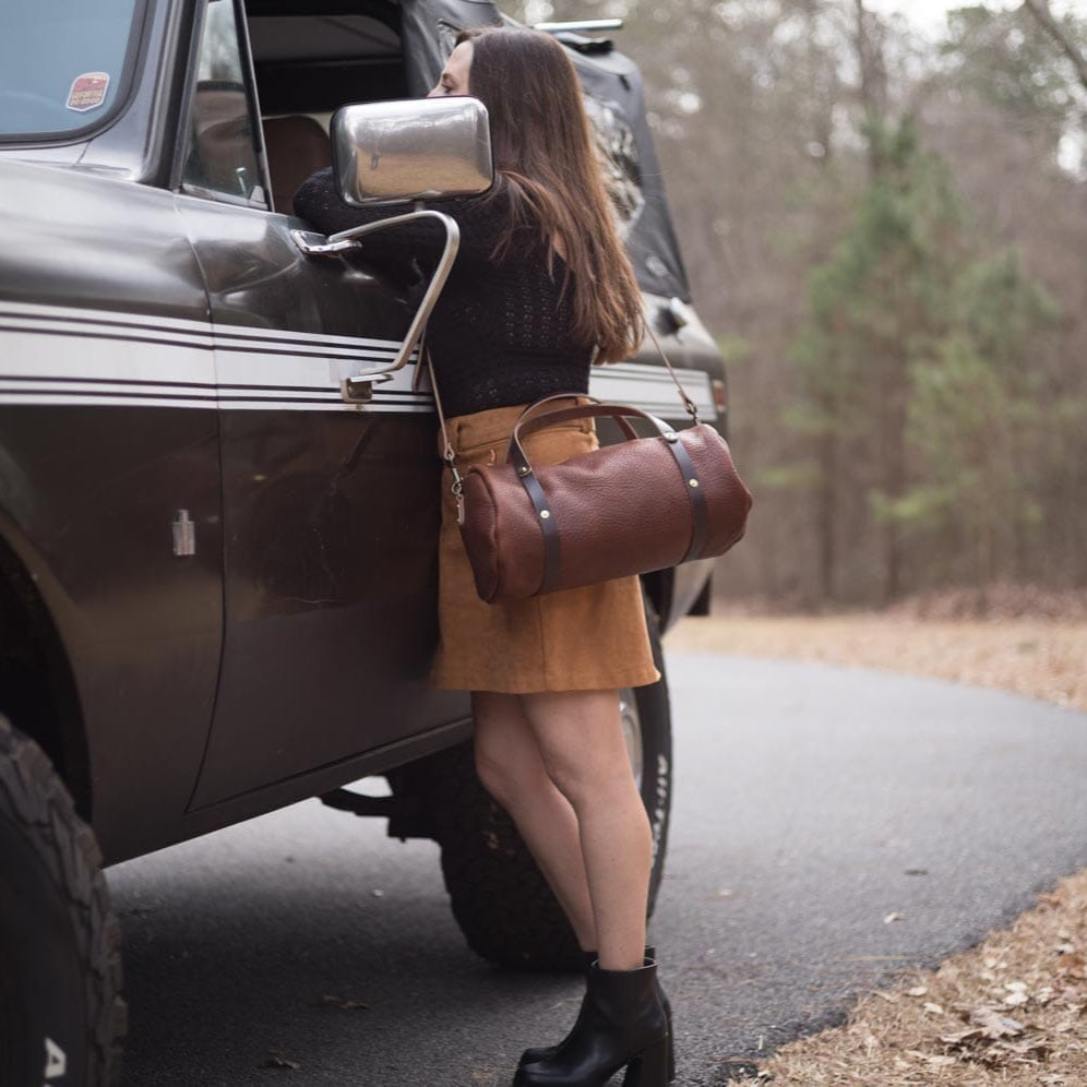 JANE LEATHER CROSSBODY - LARGE - RAVEN