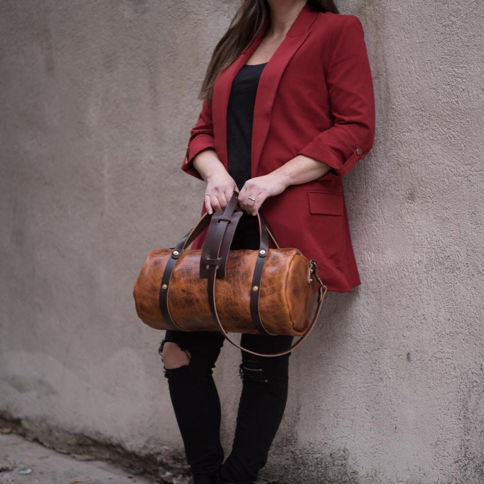 JANE LEATHER CROSSBODY - LARGE - PEANUT BISON