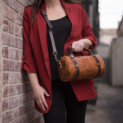 JANE LEATHER CROSSBODY - SMALL - PEANUT BISON