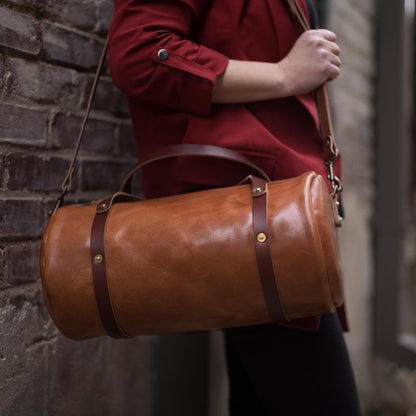 JANE LEATHER CROSSBODY - LARGE - CARAMEL