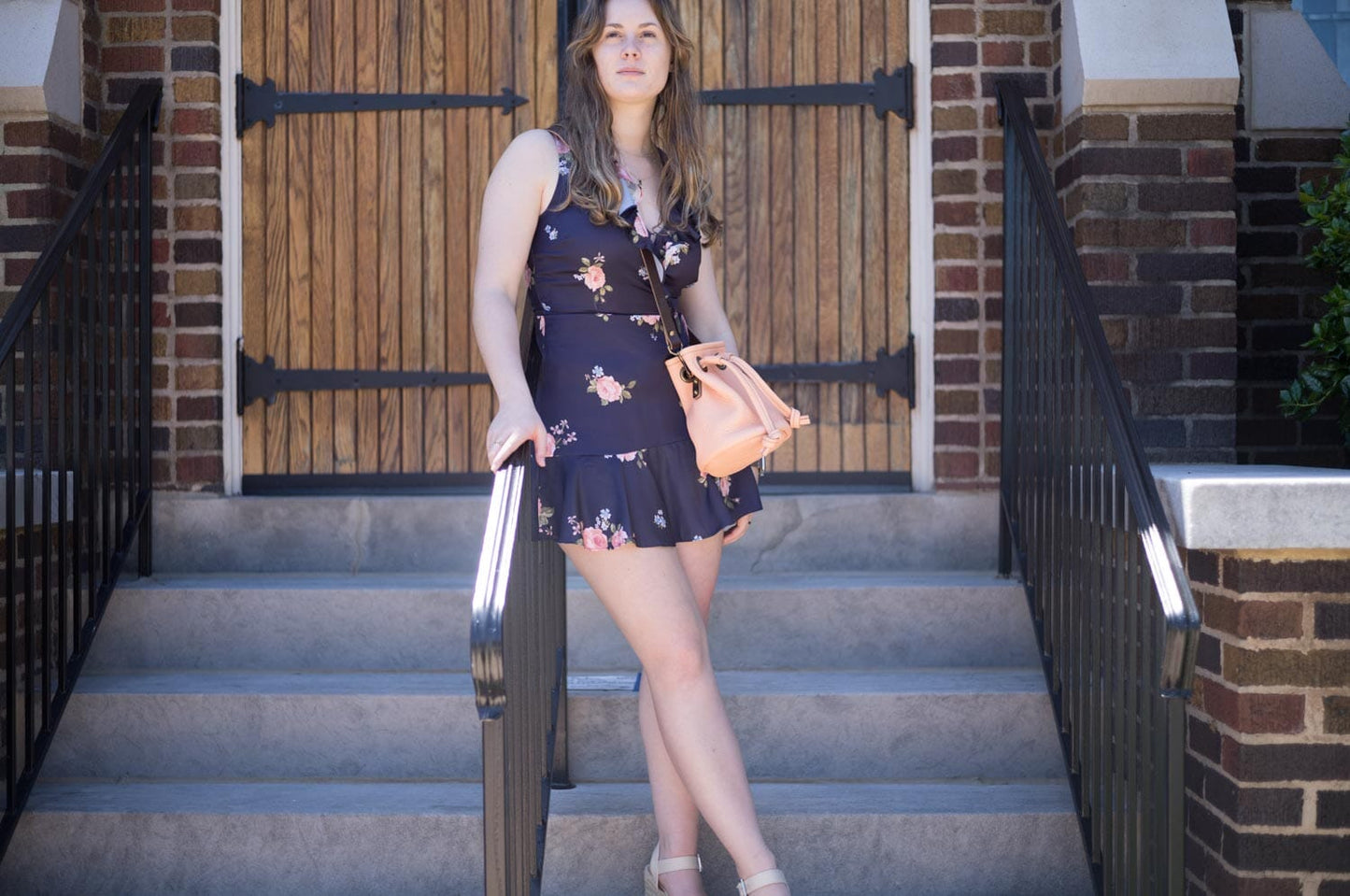 LEATHER BUCKET BAG - SMALL - PEACH FUZZ