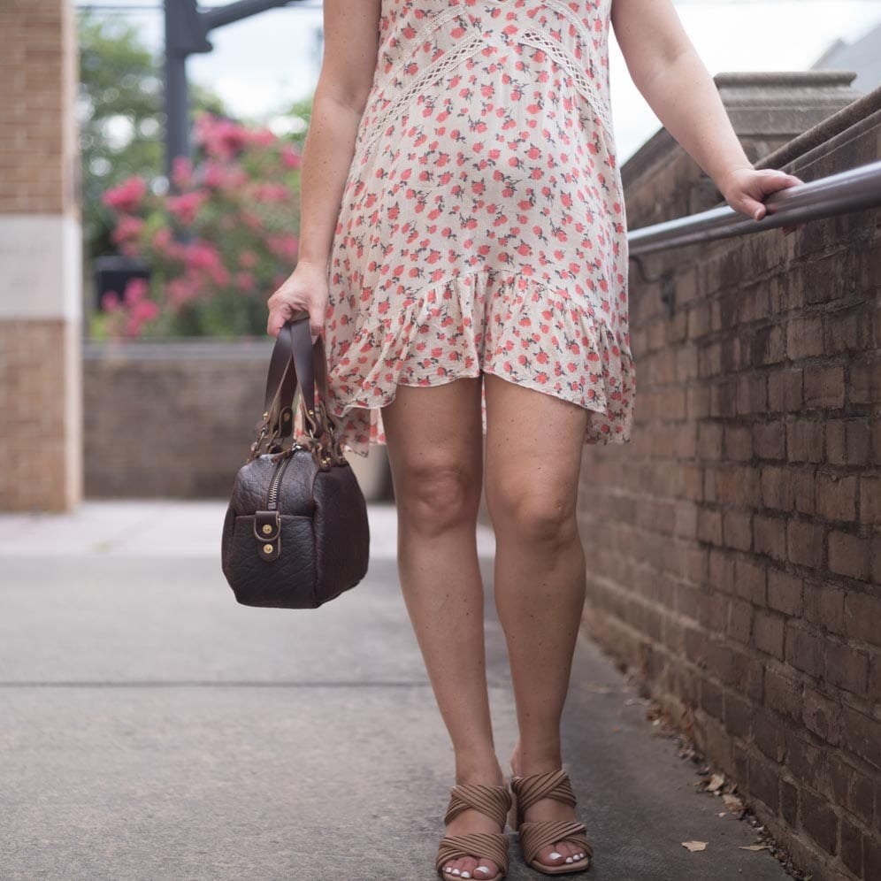 HOFFMAN LEATHER CROSSBODY BAG - MINI - CHERRY BISON