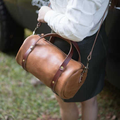 JANE LEATHER CROSSBODY - HONEY