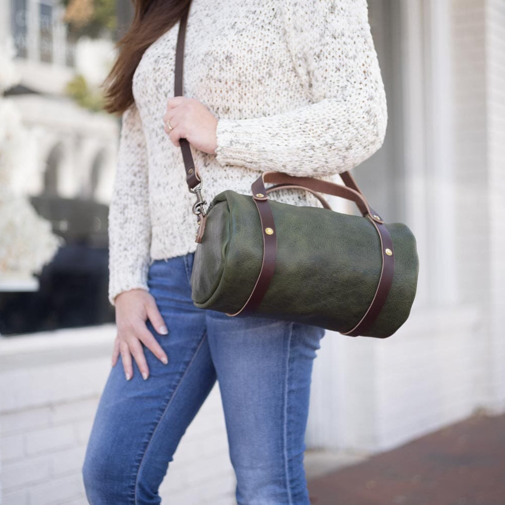 JANE LEATHER CROSSBODY - JADE BISON
