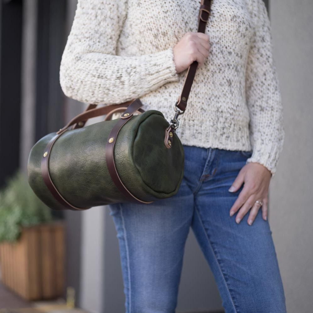 JANE LEATHER CROSSBODY - JADE BISON